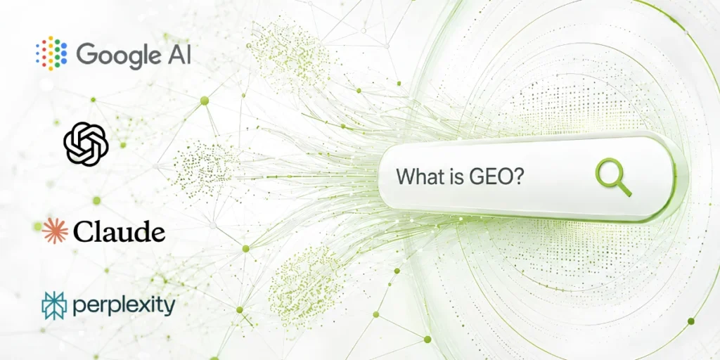 Generative engine optimization concept showing AI citation network nodes, ARN Management Consulting
